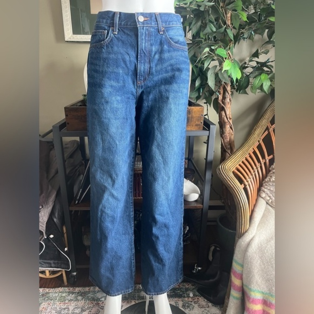 Denim Forum Classic Blue Straight Leg Jeans